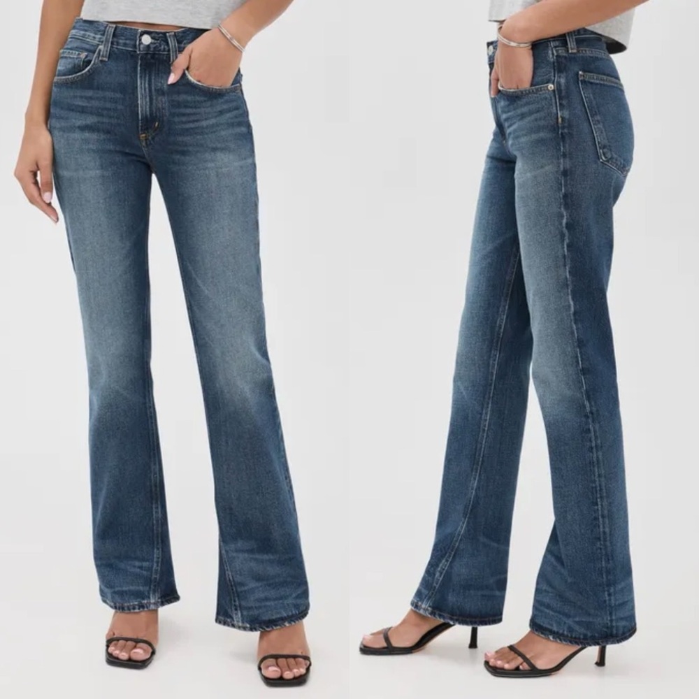 NWT Agolde Mid Rise Kick Boot Jeans Stencil - Picture 3 of 7